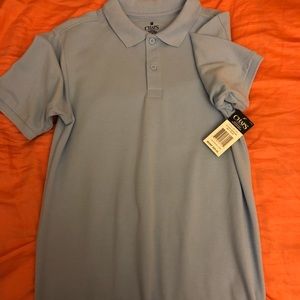 Light blue youth collared shirts